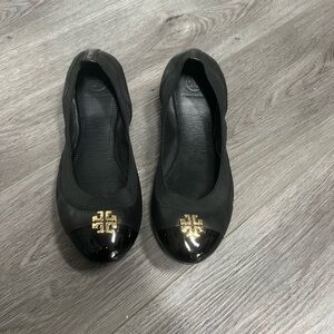 Tory Burch Black Ballet Flats